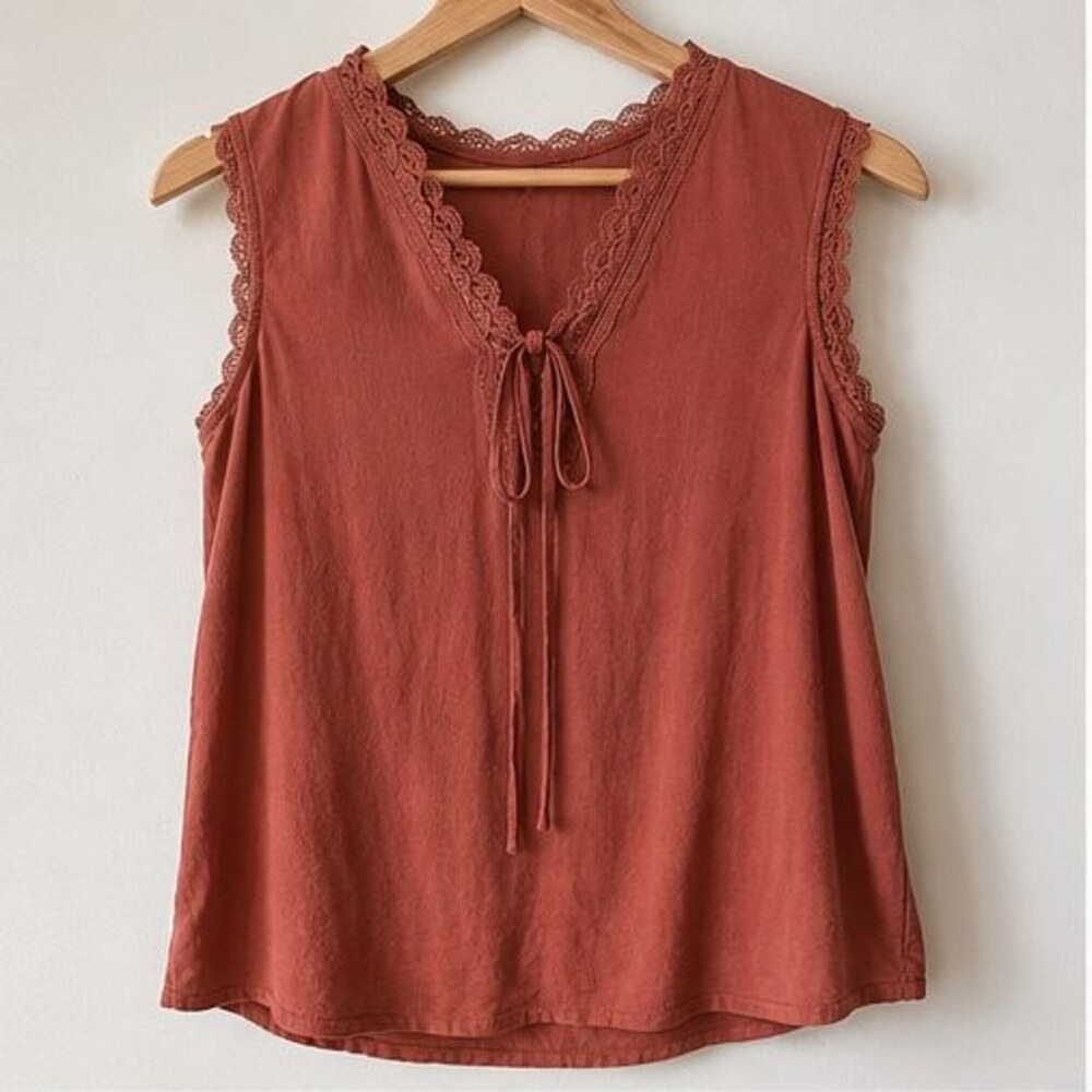 Rust Tunic Blouse